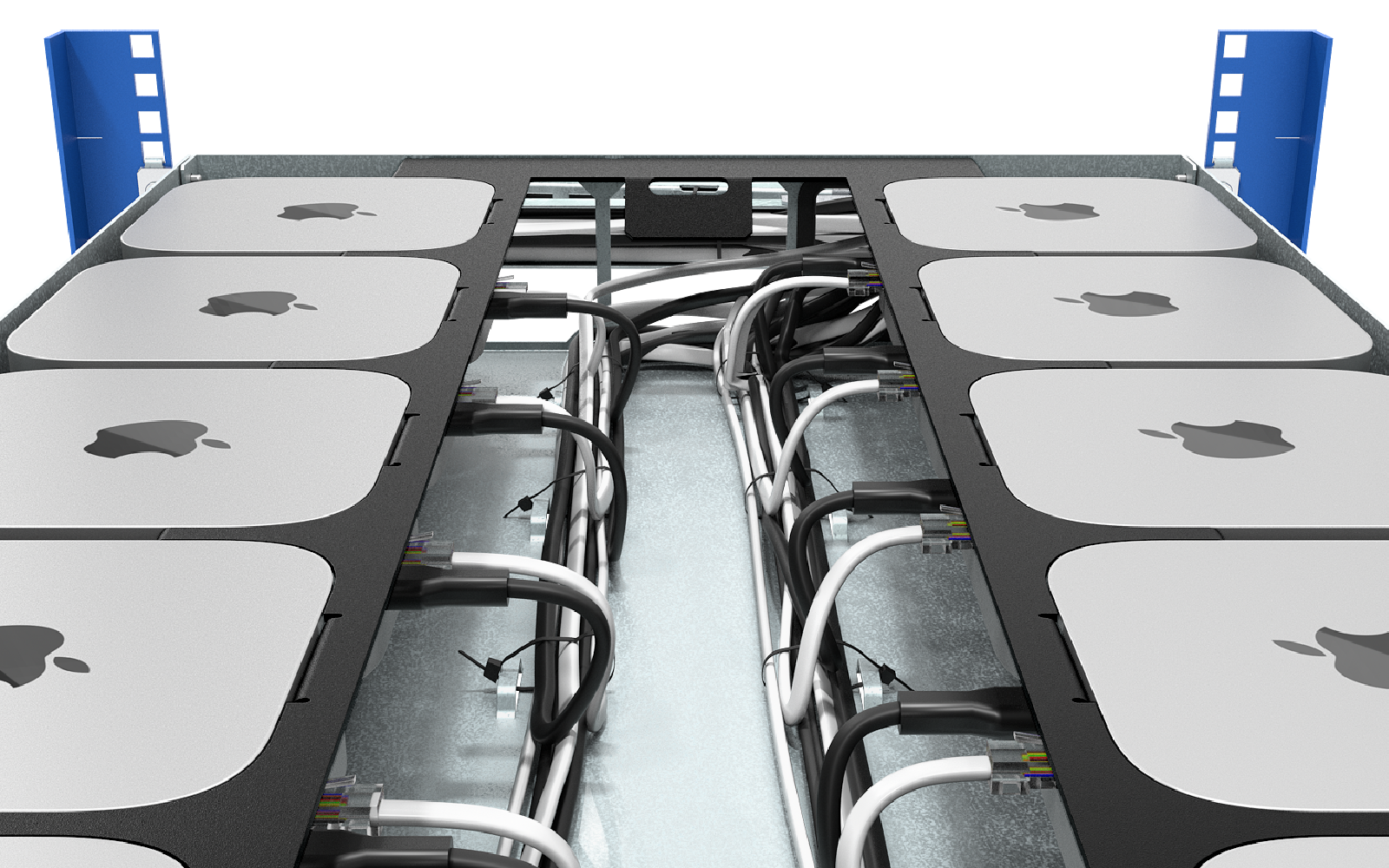 RackSolutions shelf design supporting airflow and ventilation