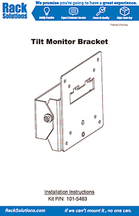 Installation Instructions preview for Tilt Monitor Bracket for Wall Mount (101-5483)