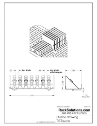 Dimensional Drawings preview for 8-Unit V2 Phone/Tablet Bracket Set 2-Pack for Modular Shelf (101-7386)