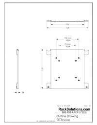 RackSolutions Dell OptiPlex Micro PCs Wall Mount