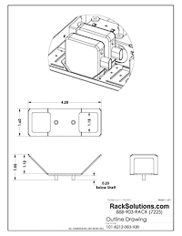 Power Adapter Brackets Dimensional Drawings preview for 4-Unit Apple 2021 24in iMac Bracket Set for Modular Shelf with Power Adapter Brackets (101-8212)