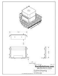 Dimensional Drawings preview for 2-Unit Mac Studio Bracket Set (101-8710)