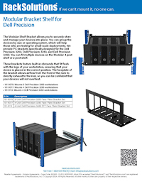 Data Sheet preview for 4-Unit Dell Pro Max Micro Face Plate/Bracket Set for Modular Shelf (101-9077)