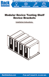 Installation Instructions preview for 4-Unit Dell Pro Max Micro Face Plate/Bracket Set for Modular Shelf (101-9077)