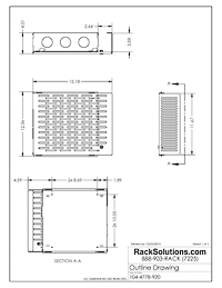 Dimensional Drawings preview for 100-E Wall Mount for Dell SFF (104-4778)