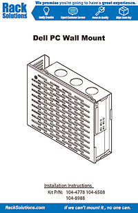 Installation Instructions preview for 100-E Wall Mount for Dell SFF (104-4778)