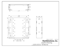 Dimensional Drawings preview for 115-A Fixed Wall Mount for Dell Wyse (104-5806)