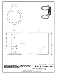 Dimensional Drawings preview for Black | HomeBase Wall Mount for HomePod (104-6241)