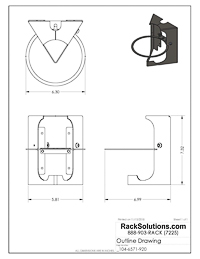 Dimensional Drawings preview for Secure | HomeBase Wall Mount for HomePod (104-6571)