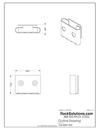 Dimensional Drawings preview for PS4 Camera Wall Mount (2nd Gen) by Forza Designs (104-6887)