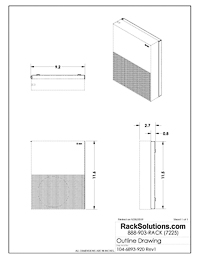 Dimensional Drawings preview for Xbox One S Wall Mount by Forza Designs (104-6893)