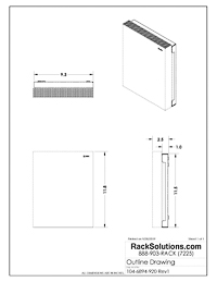 Dimensional Drawings preview for Xbox One X Wall Mount by Forza Designs (104-6894)