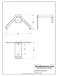 Dimensional Drawings preview for Xbox Series X Wall Mount (104-7717)