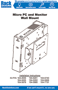 Installation Instructions preview for 130-A Fixed Wall Mount for HP Mini (104-7731)