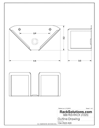 Dimensional Drawings preview for Xbox Series S Wall Mount (104-7825)