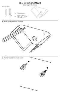 Installation Instructions preview for Xbox Series S Wall Mount (104-7825)