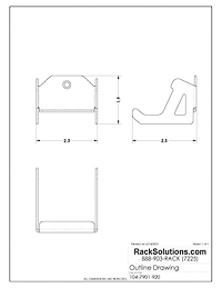 Dimensional Drawings preview for Elite Controller Mount for Xbox by Forza Designs (2 Pack) (104-7901)