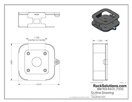 Dimensional Drawings preview for tvTray Secure Wall Mount for Apple TV 4K (Latest Model) (104-8940)