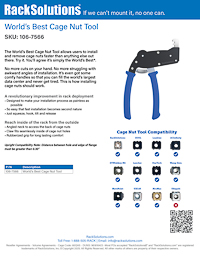 Data Sheet preview for World's Best Cage Nut Tool (106-7566)