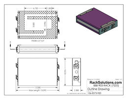 Dimensional Drawings preview for Acoustic Enclosure for Mobile Devices (106-8573)
