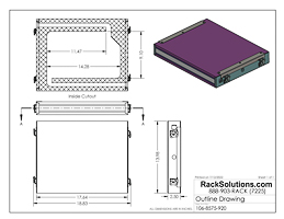 Dimensional Drawings preview for Acoustic Enclosure for Tablet Devices (106-8575)