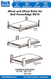 Installation Instructions preview for 2U Cobra 120-F Rail for Dell (109-1737)