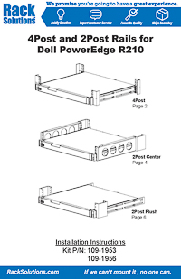 Installation Instructions preview for 1U 100-G Rail for Dell (109-1953)