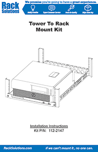 Installation Instructions preview for 1U Sliding Shelf Rail Kit for Dell Precision T3600, T5600 (112-2167)