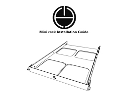 Installation Instructions preview for 1U Mini Rack Tool-less Dry Sliding Shelf for Four Apple Mac Mini (112-4901)