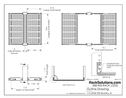 RackSolutions 1U Dual 2Post Rack Sliding Shelf