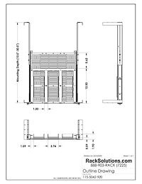 Dimensional Drawings preview for 1U Sliding Shelf for Dell Precision PC (115-5042)