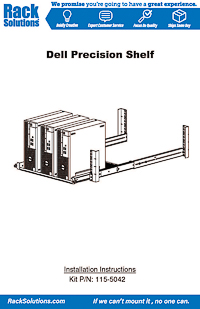 Installation Instructions preview for 1U Sliding Shelf for Dell Precision PC (115-5042)