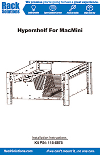 Installation Instructions preview for 5U HyperShelf for 16 Apple Mac Mini (115-6875)