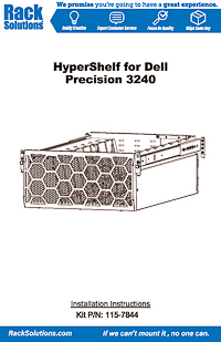Installation Instructions preview for 5U HyperShelf for 8 Dell Precision 3240 Compact Workstation (115-7844)