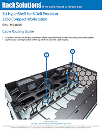 Cable Guide preview for 5U HyperShelf for 8 Dell Precision 3260 Compact Workstation (115-8765)