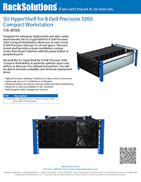 Data Sheet preview for 5U HyperShelf for 8 Dell Precision 3260 Compact Workstation (115-8765)