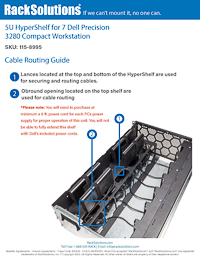 Cable Guide preview for 5U HyperShelf for 7 Dell Precision 3280 Compact Workstation (115-8995)