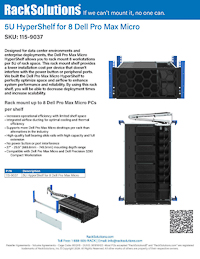 Data Sheet preview for 5U HyperShelf for 8 Dell Pro Max Micro (115-9037)