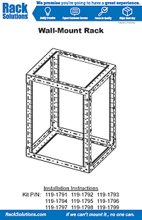 Installation Instructions preview for Open Frame Desktop Rack