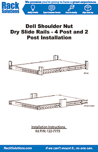 Installation Instructions preview for 1U Cobra 160-A Rail for Dell (122-7775)