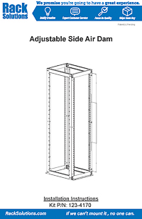 Installation Instructions preview for Adjustable Side Air Dam (123-4170)