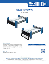 Data Sheet preview for 2U Secure Server Unit (124-2247)