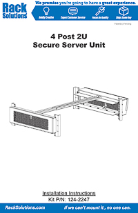 Installation Instructions preview for 2U Secure Server Unit (124-2247)