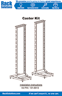 Installation Instructions preview for Caster Kit for TechEdge 2Post 19in EIA Racks (131-6513)