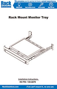 Installation Instructions preview for 2U Shallow Sliding Rackmount Monitor Shelf (133-2279)