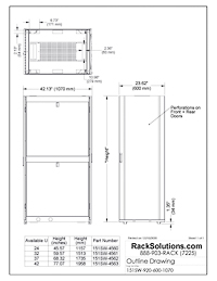 Installation Instructions preview for 24U 151SW Data Center Rack 600mm x 1070mm (151SW-4560)