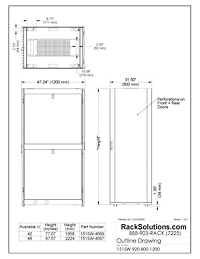 Installation Instructions preview for 48U 151SW Data Center Rack 800mm x 1200mm (151SW-4567)
