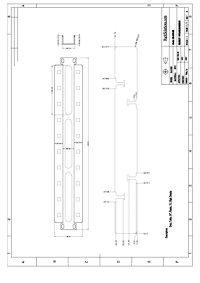 Dimensional Drawings preview for 1U Horizontal High Density Cable Duct with Cover (180-4945)