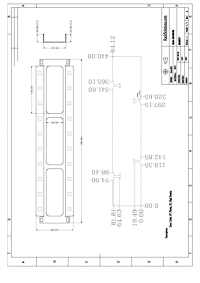 Dimensional Drawings preview for 2U Horizontal High Density Cable Duct with Cover (180-4946)