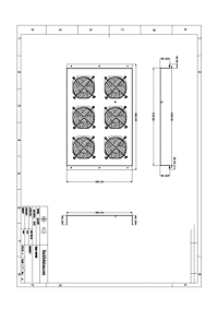 Dimensional Drawings preview for Fantray for RackSolutions Data Center Cabinet (180-4961)